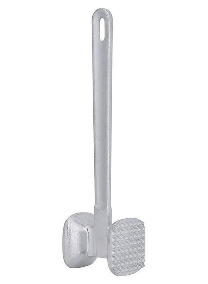 Royalford Meat Tenderizer, Aluminium Steak Pounder Hammer RF10774 Ideal for Kitchen & BBQ Meat SILVER - Image 1