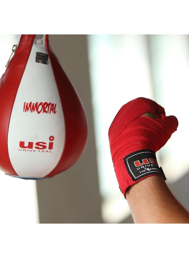 USI Universal Boxing Hand Wrap, 628C Stretchable Hand Wraps (2 Pair Set, 2.5m Length, Red) For Men & Women With Nylon Elastane Construction, Stretchable For Firm Wrapping, Hook & Loop For Closure - Image 2