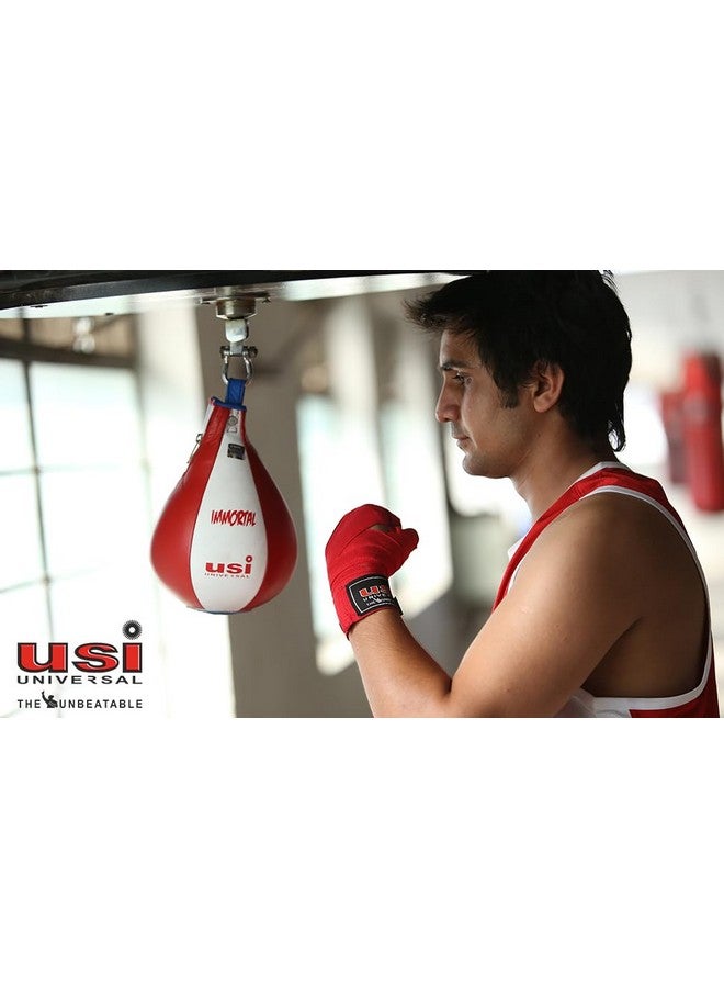 USI Universal Boxing Hand Wrap, 628C Stretchable Hand Wraps (2 Pair Set, 2.5m Length, Red) For Men & Women With Nylon Elastane Construction, Stretchable For Firm Wrapping, Hook & Loop For Closure - Image 4