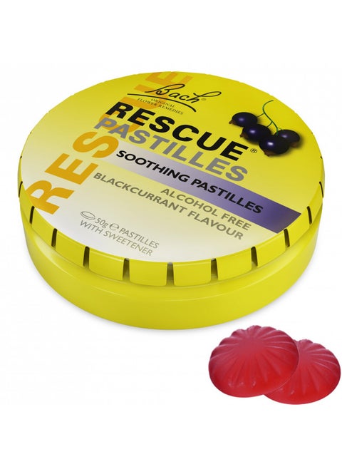 Rescue Pastilles Blackcurrant, 50g