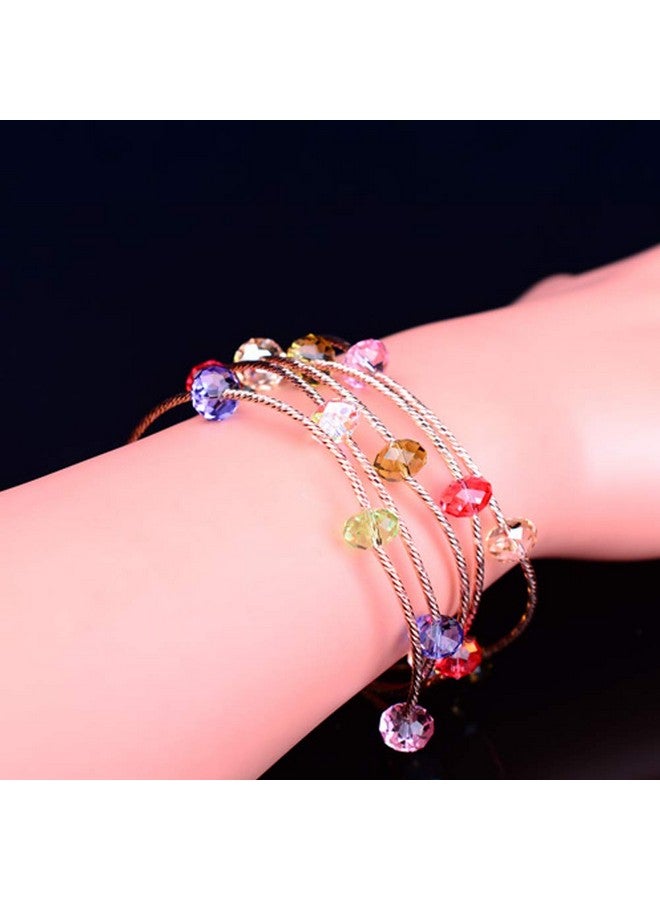 Bingcute 6Mm Wholesale Briolette Crystal Glass Beads Finding Spacer Beads Faceted 5040 Briollete Rondelle Shape Assorted Colors With Container Box - Image 4