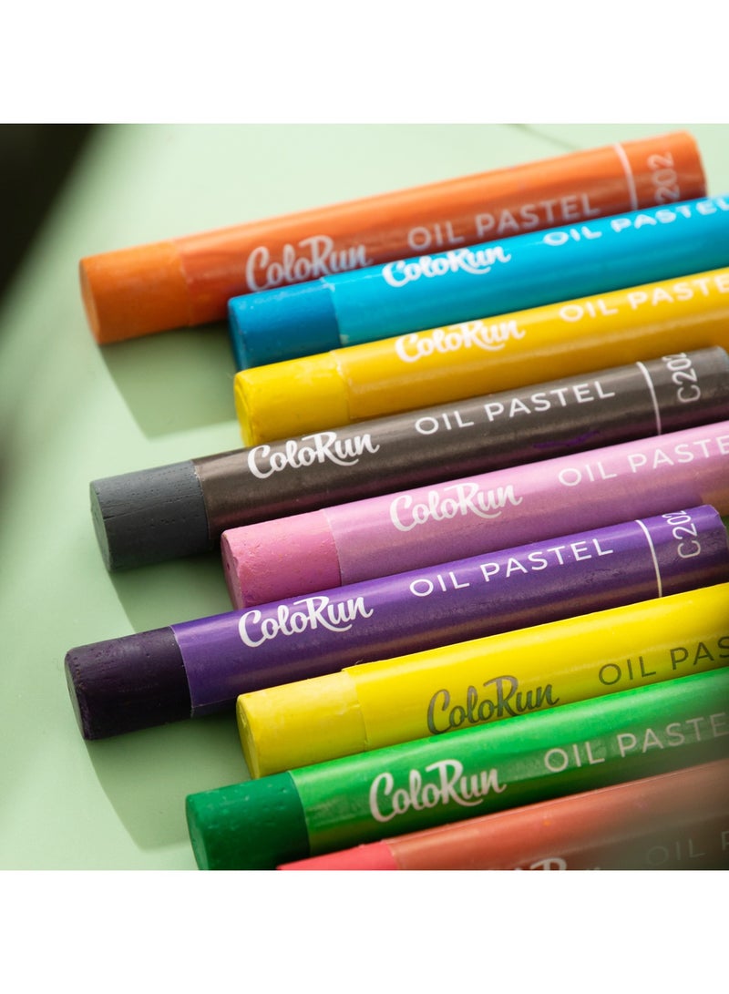 Deli Color Run EC20200 Oil Pastels 鈥?12 Bold Colors - Image 4