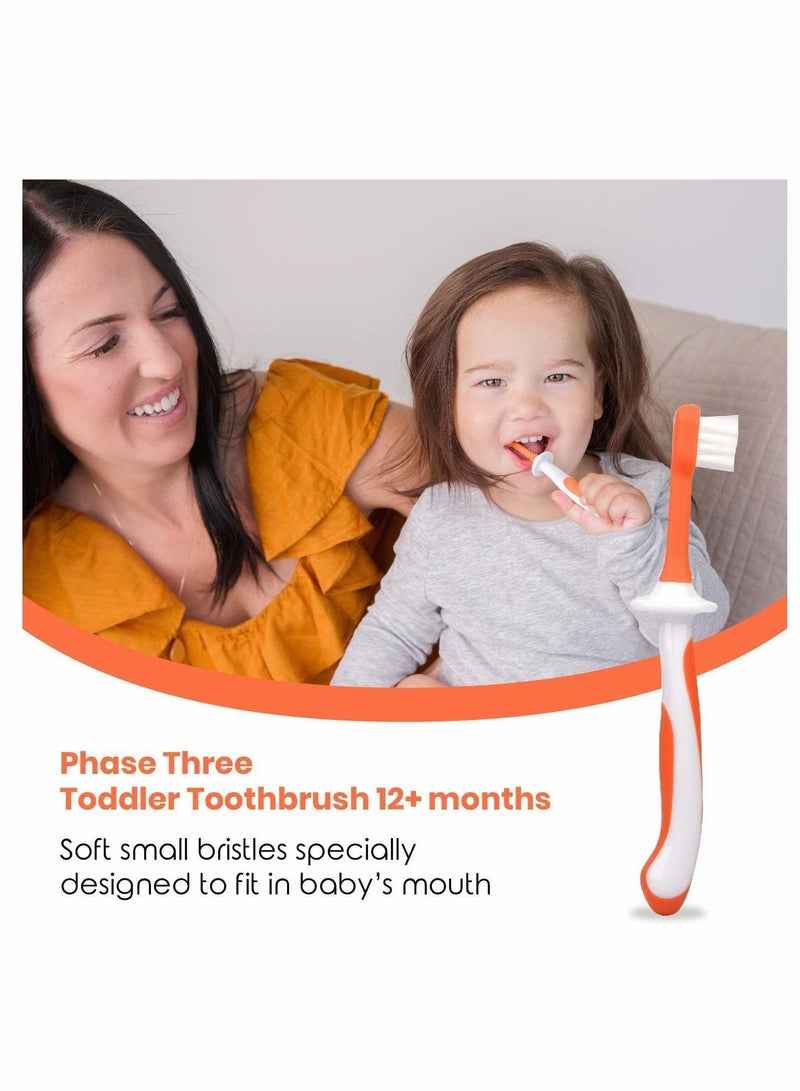 KASTWAVE Baby Toothbrush 0-2 Years - 3 Piece Toothbrush Set with Baby Finger Toothbrushes and Chewable Toothbrush for Baby Teething - Image 5