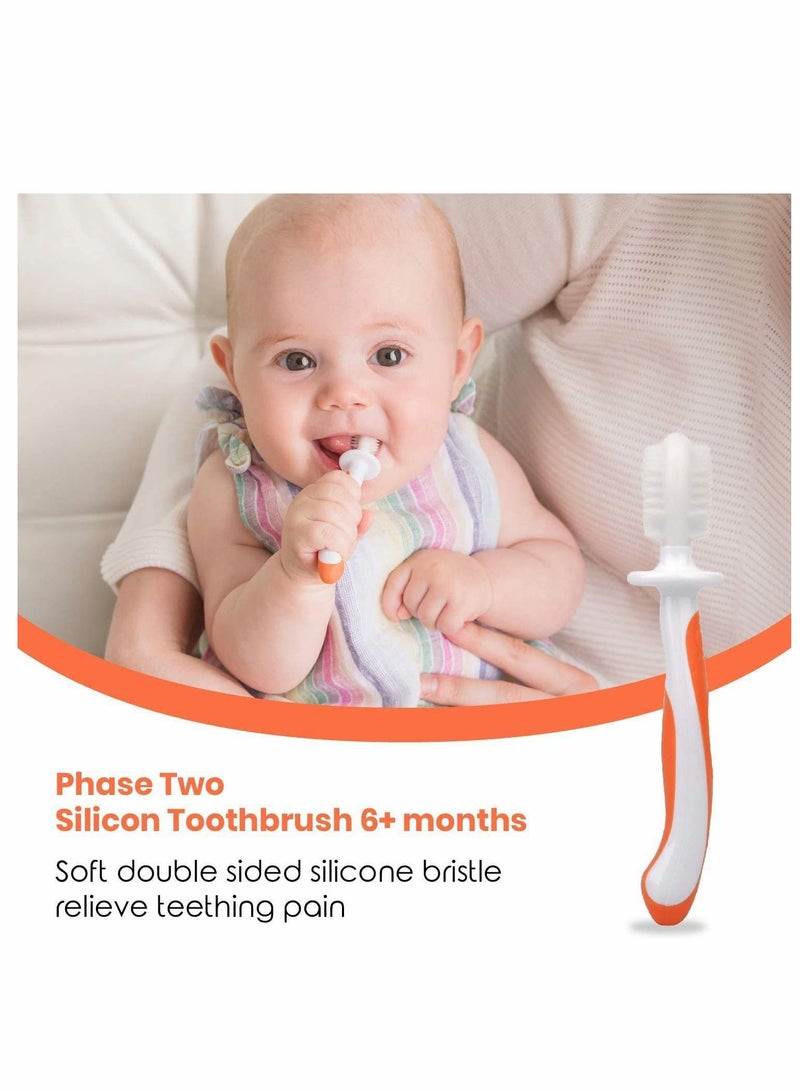 KASTWAVE Baby Toothbrush 0-2 Years - 3 Piece Toothbrush Set with Baby Finger Toothbrushes and Chewable Toothbrush for Baby Teething - Image 4