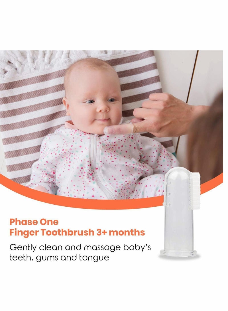 KASTWAVE Baby Toothbrush 0-2 Years - 3 Piece Toothbrush Set with Baby Finger Toothbrushes and Chewable Toothbrush for Baby Teething - Image 3