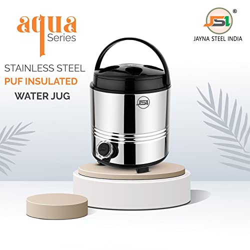 JSI Stainless Steel Travel Water Jug, PUF Insulated Thermosteel 3 Liters, Silver Black - Hot & Cold Up to 4-5 Hours, Food Safe and Healthy Drinking and Storage for Water, Soups, Drinks - Image 4