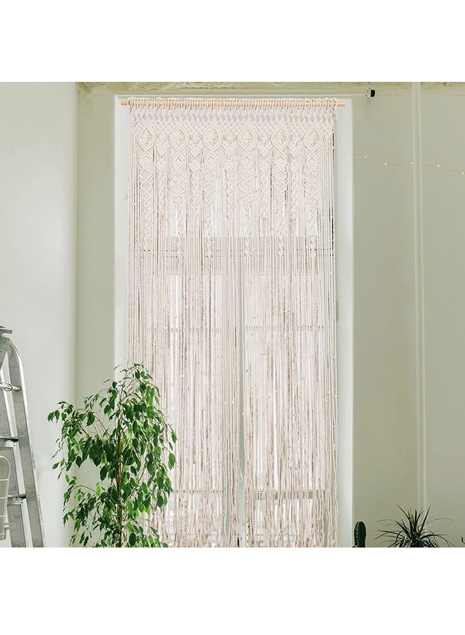 Macrame Wall Hanging large Handcrafted Boho Tapestry 180x90cm Woven Tapestry Bohemian Wall Art Curtain for Window and Door Wedding Backdrop - Image 1