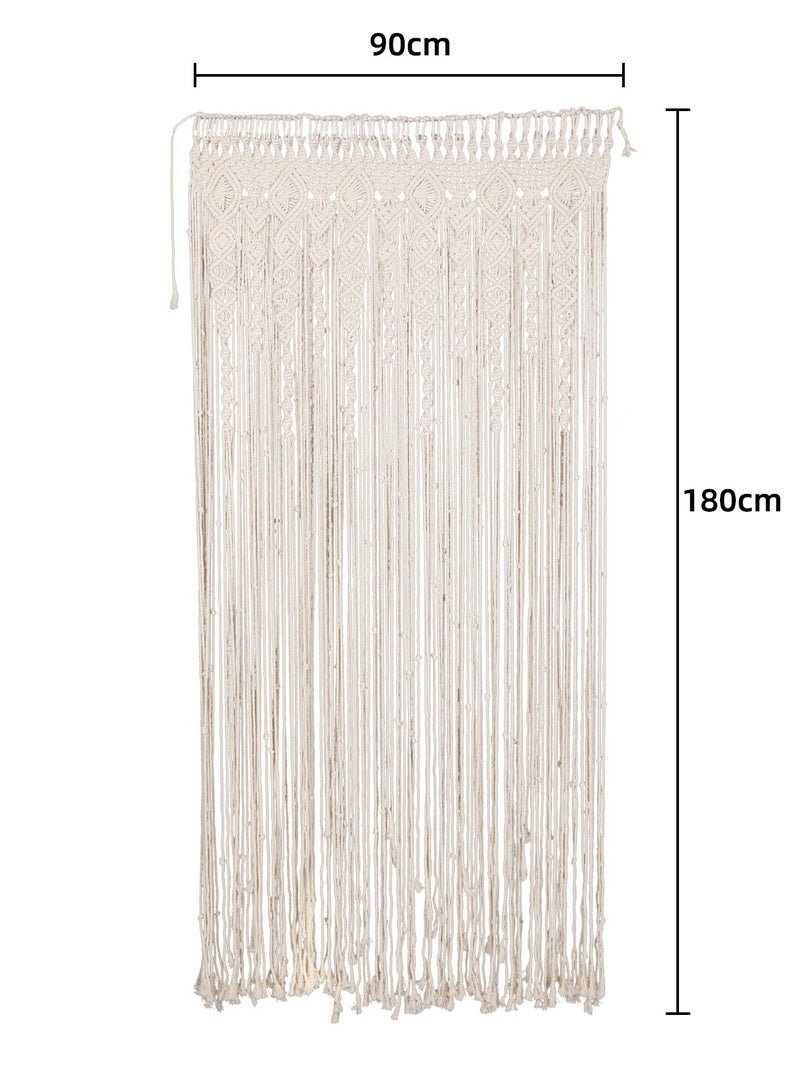Macrame Wall Hanging large Handcrafted Boho Tapestry 180x90cm Woven Tapestry Bohemian Wall Art Curtain for Window and Door Wedding Backdrop - Image 4