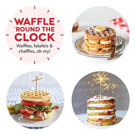 Jigva WAFFLE MAKER Stainless Steel Nonstick Electric Waffle Maker Machine For Individual Belgian Waffles PancakesMini Waffle Maker - Image 5
