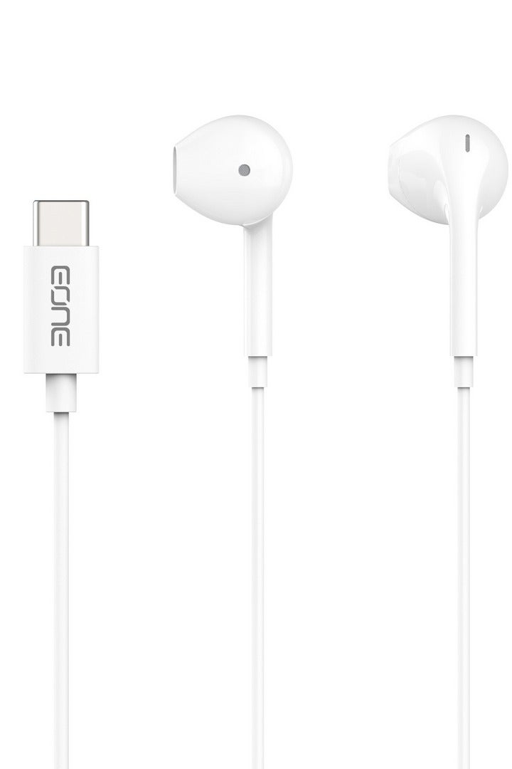 Eone Wired Headphones with Type-C Connector – Apple Certified Enjoy a pure and comfortable audio experience with Apple-certified Type-C earphones, making them the ideal choice for listening to music, taking calls, or following daily content with exceptional sound quality and comfort. - Image 1