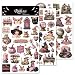 CATaireen Rub on Transfers for Crafts Vintage Scrapbooking Stickers Small Decals Adults Journaling DIY Supplies Use for Fabric Paper Wood Stone Canvas Acrylic Cloth Plant Elements - Image 2