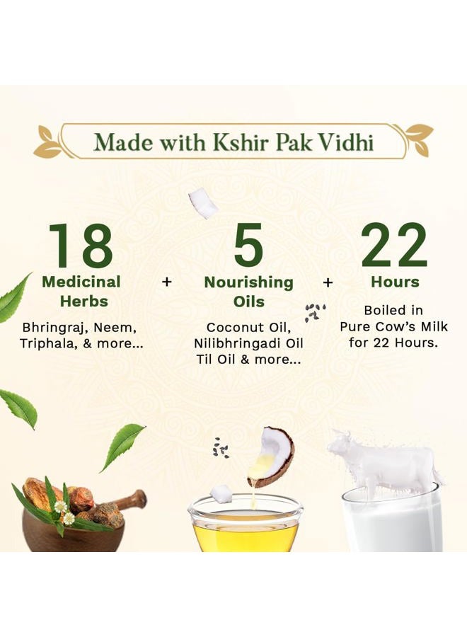 Sesa Ayurvedic 5000 Year Old Kshir Pak Vidhi, Bhringraj & 17 Rare Herbs with 5 Nourishing Oils For All Hair Types NO Mineral Oil 200 ml (Pack of 1) 200ml - Image 5