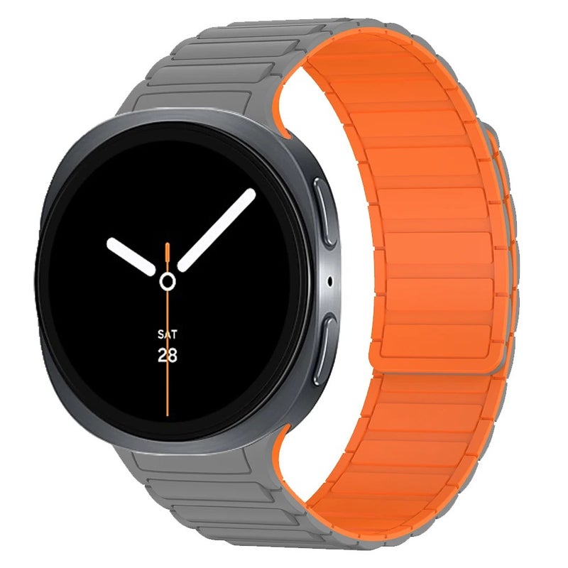 Bluejw Silicone Sport Watch Band for Samsung Galaxy Watch 8 40mm 44mm & 8 Classic, Magnetic Closure, Breathable Wrist Strap, Watch Band Replacement - Image 1
