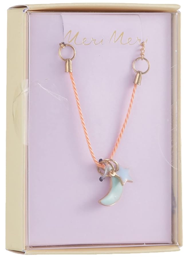 Meri Meri Enamel Moon And Sun Necklace - Image 1
