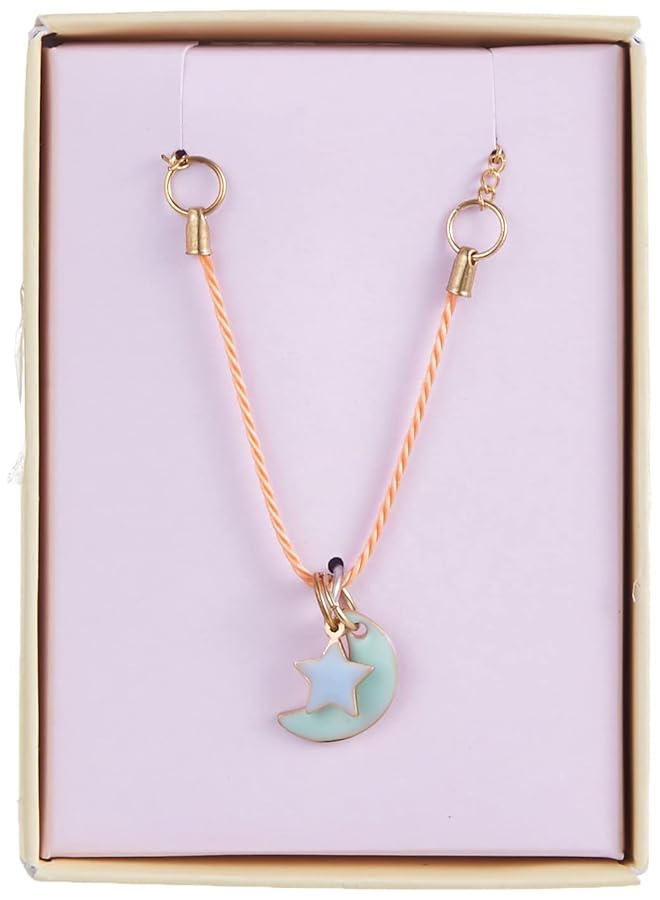 Meri Meri Enamel Moon And Sun Necklace - Image 2