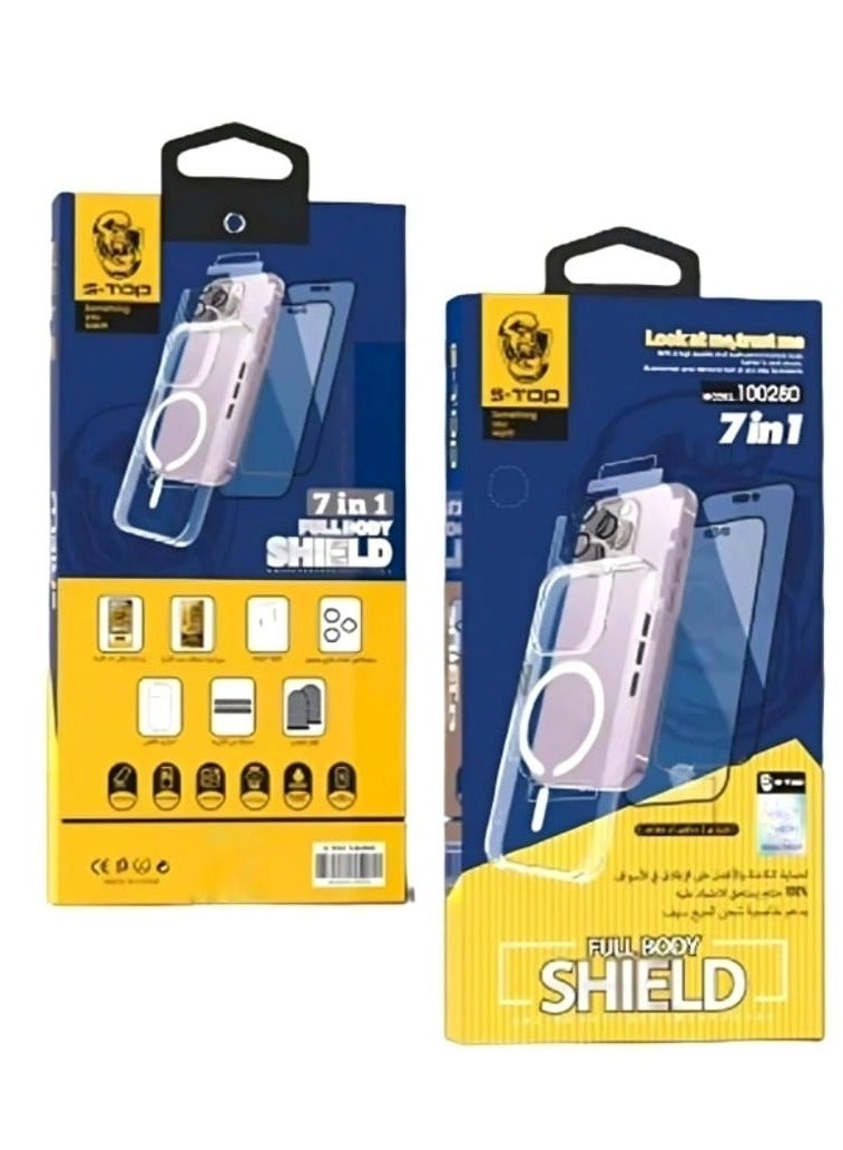 اس-توب حزمة الحماية المتكاملة 7 في 1 لهاتف آيفون 14 برو ماكس - Image 1