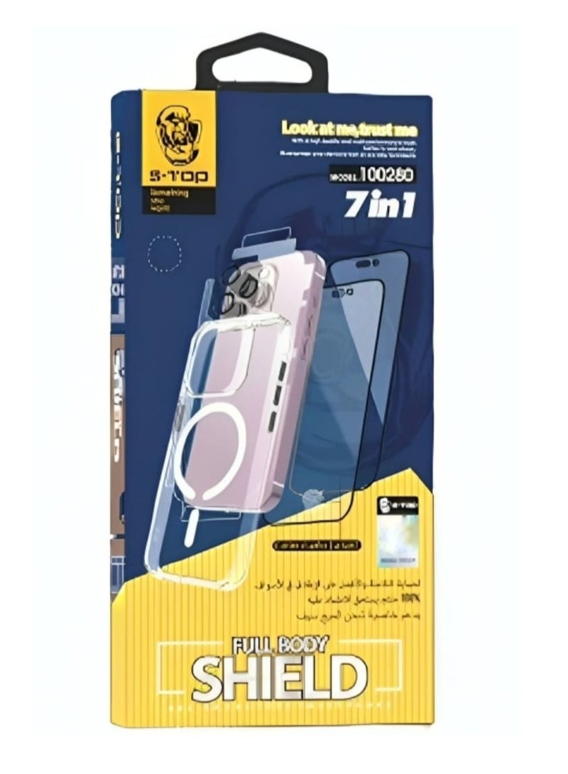 اس-توب حزمة الحماية المتكاملة 7 في 1 لهاتف آيفون 14 برو ماكس - Image 2