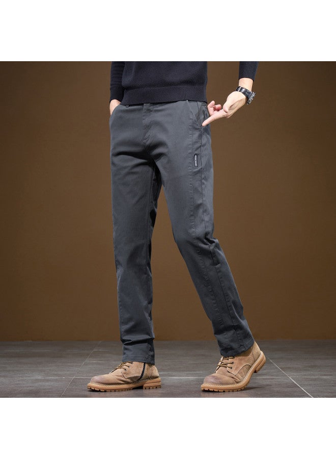 Fapai High-end Textured Casual Pants Men's Autumn Winter Straight Leg Height-enhancing Business Stylish Young Men's Trousers - Image 5
