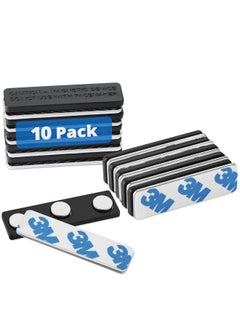 MIFFLIN -Usa Name Tag Magnets (10 Magnets, 1.75 X 0.5 Inches), Name Tag Magnet Backs W/ 3 Extra-Strong Neodymium Magnets For Id Badge Holders  - Image 1