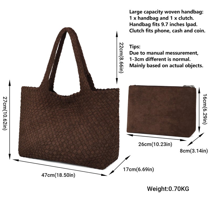 Queenoris Shoulder Bags for Women, Fashion Purses and Handbags Top Handle Vegan Leather Shopper Satchel Large Travel Tote Bag - Image 3