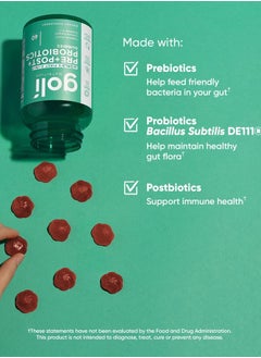 Goli Nutrition Goli Nutrition Pre+Post Probiotics 60's Gummies  - Image 1