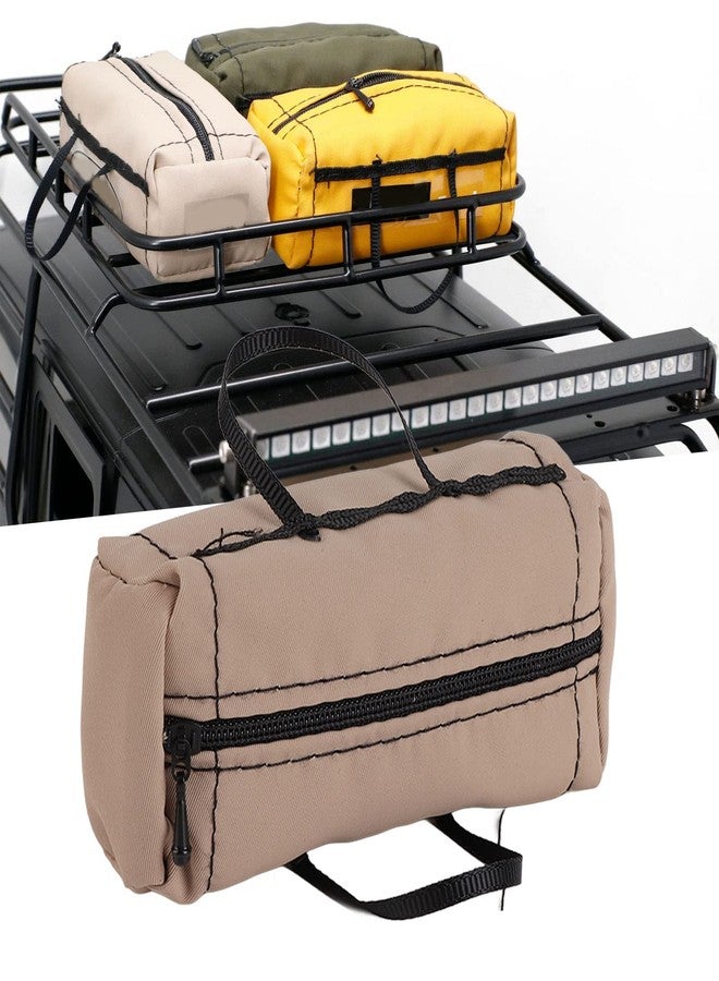 FOLOSAFENAR RC Luggage Carrying Bag, Realistic Durable RC 1/10 Mini Luggage Bag Easy to Use for Decoration(Khaki) - Image 3