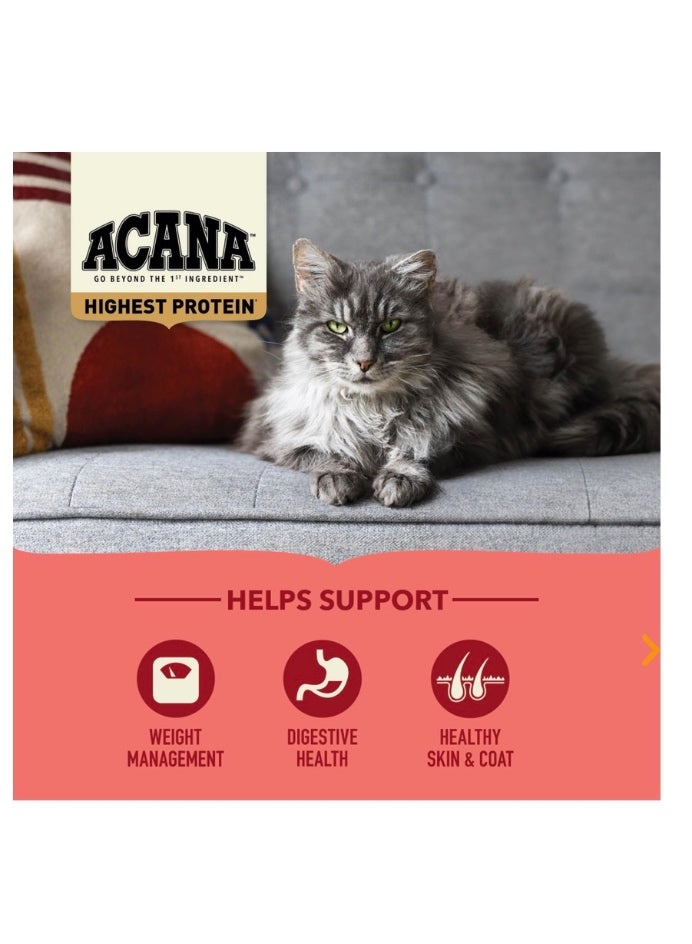 (أسنى) أكانا طعام قطط جاف داخلي عالي البروتين – دجاج وسلمون وسلمون مرقط – 4.5 كجم - Image 3