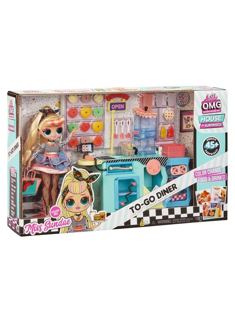 Lol Surpise OMG Miss Sundae To Go | Diner Fun Playset | Unbox, Style & Play  - Image 3