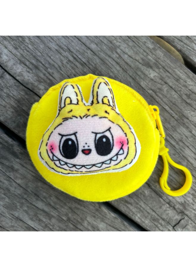 New Cute Cartoon Plush Coin Purse, Lovely Bag Charm Pendant, Student Gift, Small Present, Night Market Stall