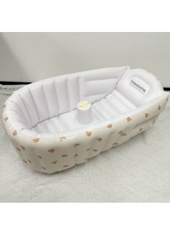 Stock Available Nordic Style Baby Inflatable Bathtub Multifunctional Bathing Tub Childrens Integrated Seating And Bathing Tub Little Bear
