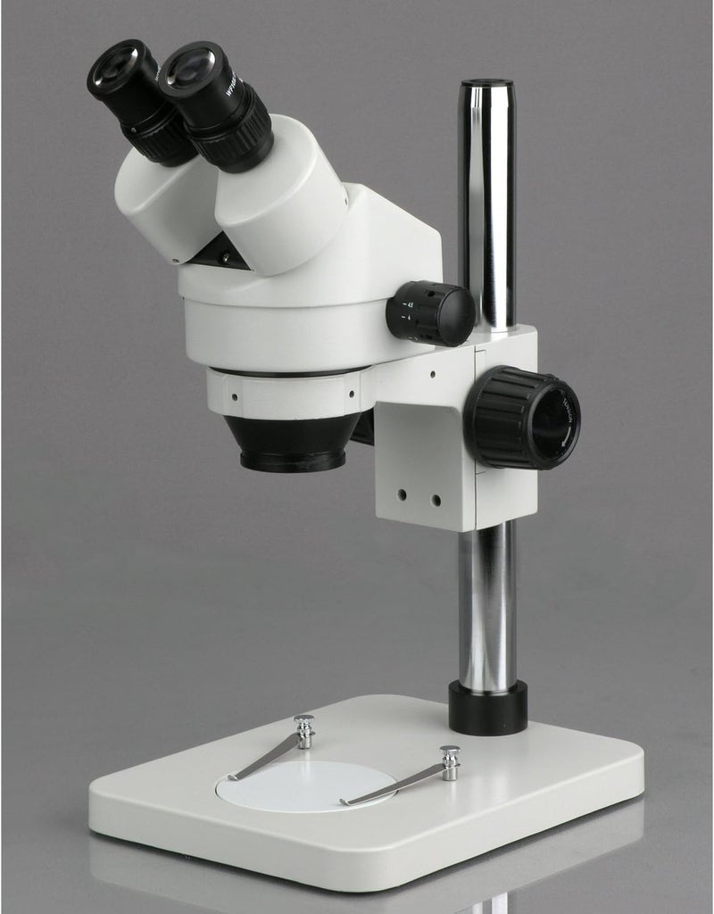 AmScope 7X45X Stereo Binocular Microscope with 14 Pillar Stand - Image 5