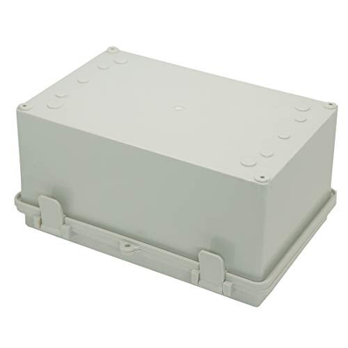 Zulkit Junction Box ABS Plastic Dustproof Waterproof IP65 Electrical Boxes Hinged Shell Outdoor Universal Project Enclosure with 2 Cable Glands 11.42 x 7.48 x 5.51 Inch (290x190x140mm) - Image 3