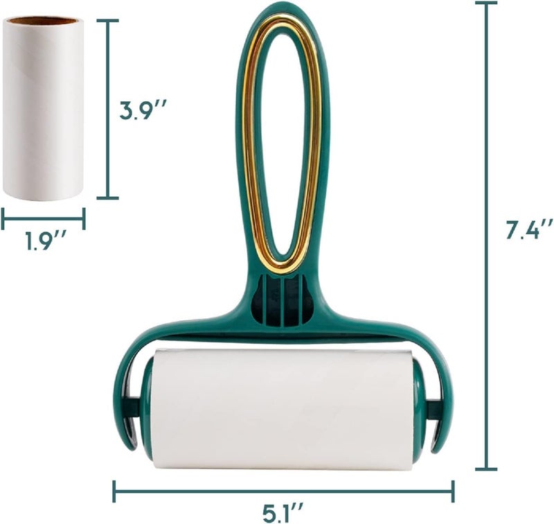 PRITASHA Lint Rollers for Pet Hair Portable Tearable Lint Remover Brush,with Refills, Cleaning Supplies for Couch, Clothes Carpet, Car Seats etc.(1 Handle and 5 roll) - Image 3