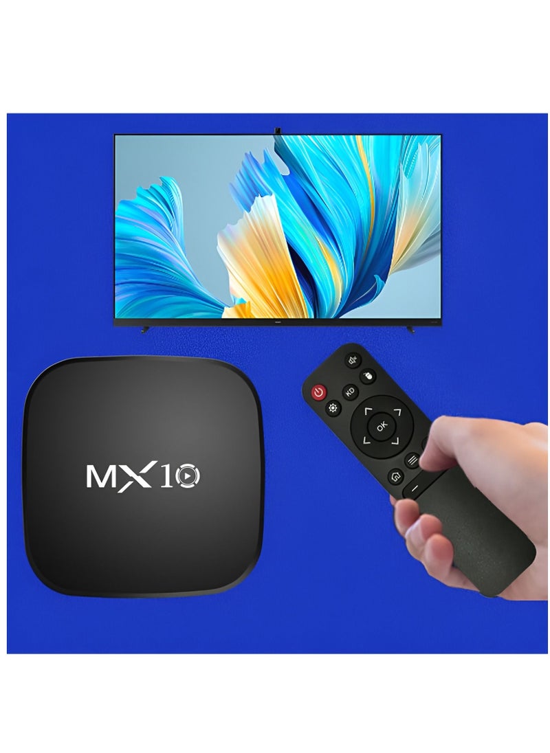 BORTONY - Android TV Box 4k MX10 RK3318 Rockchip Quad Core Dual Wifi Android 12 TV Box 4K HD Player Solid Set Top Box 4k - Image 1