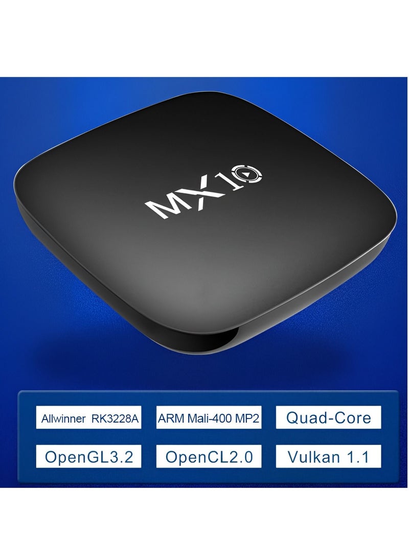 BORTONY - Android TV Box 4k MX10 RK3318 Rockchip Quad Core Dual Wifi Android 12 TV Box 4K HD Player Solid Set Top Box 4k - Image 1