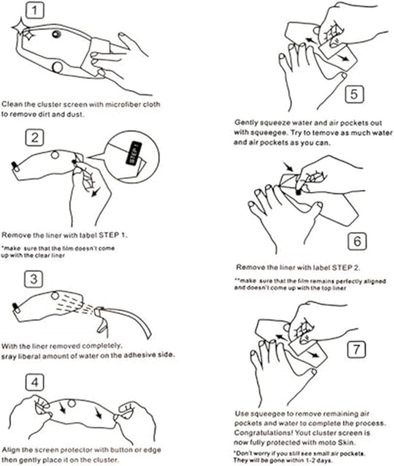 DEMULAX Motorcycle Dashboard Screen Protector for Triumph Tiger 900 - Image 3