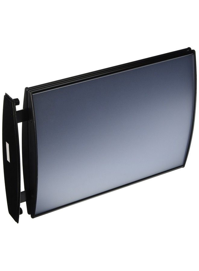 Displays2go Hallway Signs Double Sided For 113 8" X 81 2" Graphics Wall Or Ceiling Mount Convex Black Aluminum Construction W Plastic End Caps - Image 2