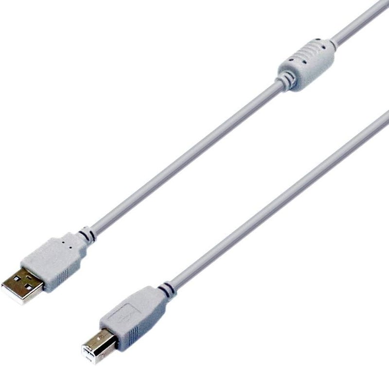 SMARTLINK كابل طابعة USB 2.0 نوع A ذكر إلى B ذكر كابل ماسح ضوئي عالي السرعة لـ Brother, HP, Canon, Epson, Dell, Xerox, Samsung إلخ (5 متر) - Image 3
