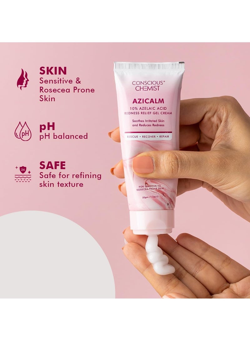 CONSCIOUS CHEMIST 10% Azelaic Acid Cream 50g – Redness & Acne Relief for All Skin Types - Image 5