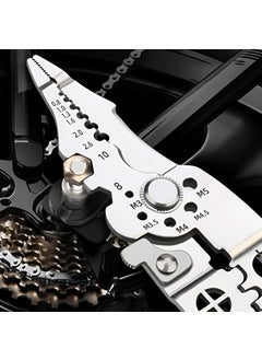 Hetkrishi Hetkrishi 6in1 Multifunctional Stainless Steel Wire Puller Plier Cable Looping Splitting Cutting Pliers MultiPurpose Electrical Stripping Tool Wire Stripper Crimping Tool Electrician  - Image 4