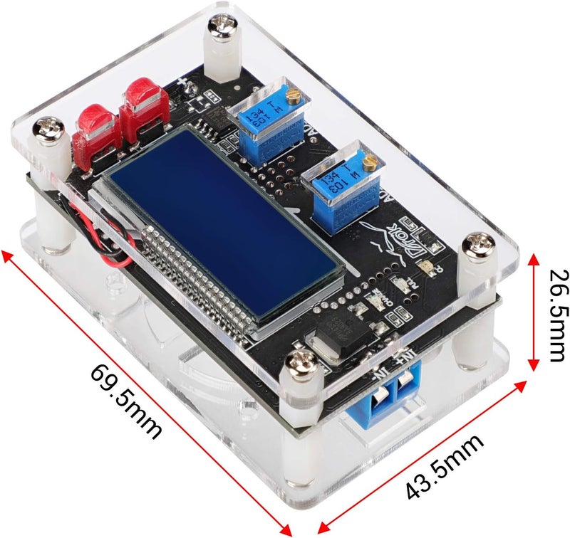 DROK Boost DC 6-30V to DC 7-32V 12V 24V 5A Adjustable Voltage Regulator with LCD and Guards - Image 5