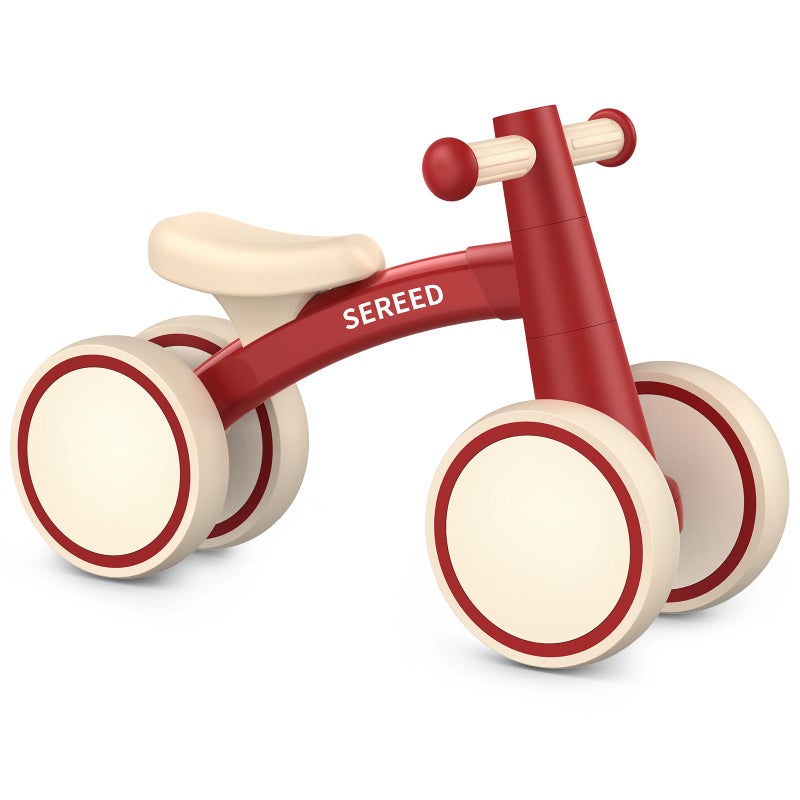 SEREED Balance Bike for 1 Year Old, 10 inches Aluminum Frame, Red (UD30), Baby's First Bike for Boys and Girls, Aiding Babies in Learning to Walk and Develop Balance - Image 1