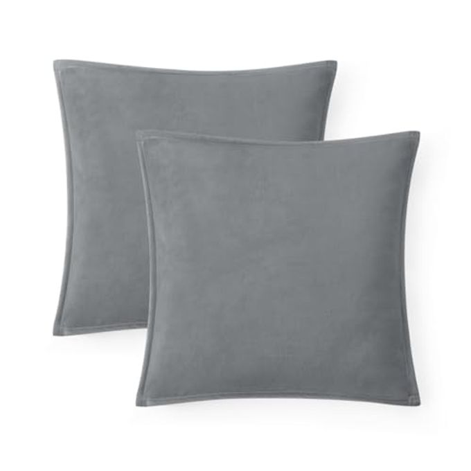 UGG Coco 2-Pack Decorative Pillows Soft & Plush Throw Pillow Inserts With Throw Pillow Covers Perfect For Sofa, Bed, Living Room Decor Or Home Decor, 20" X 20", Seal Gray - Image 4