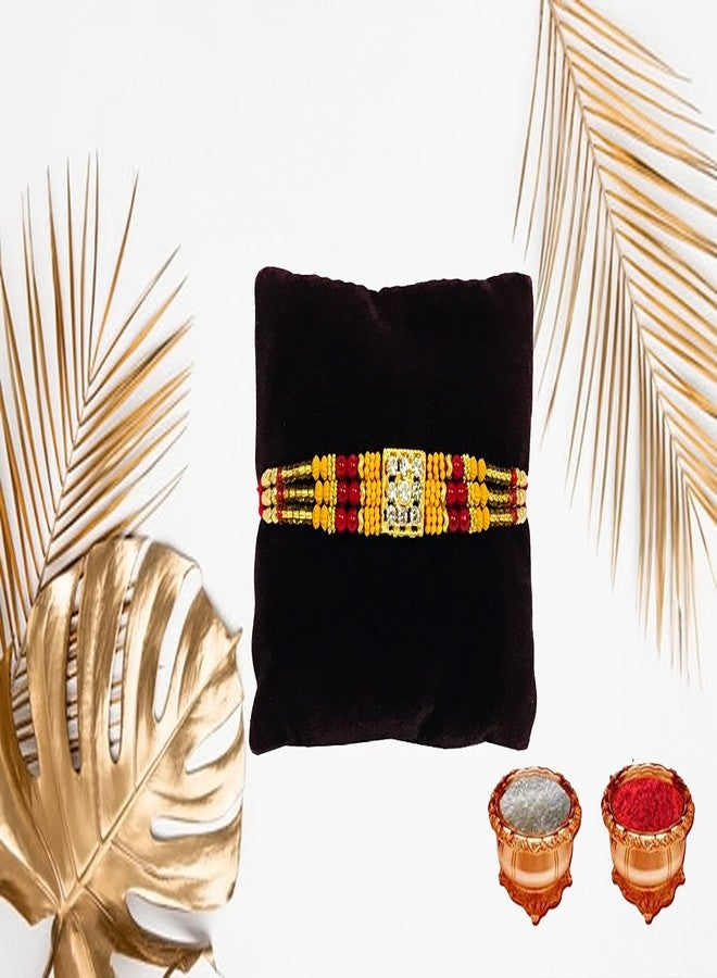 Evisha إيفيشا زوج راخي رولي شوال لوحة راخي للأخ وبهابي | راخي كومبو-BR-2 كادا 28-T || راخي || مجموعة راخي || راخي للأخ || راخي للأخ وبهابي || كومبو راخي || بهية بهابهي راخي || هدايا راخي - Image 2