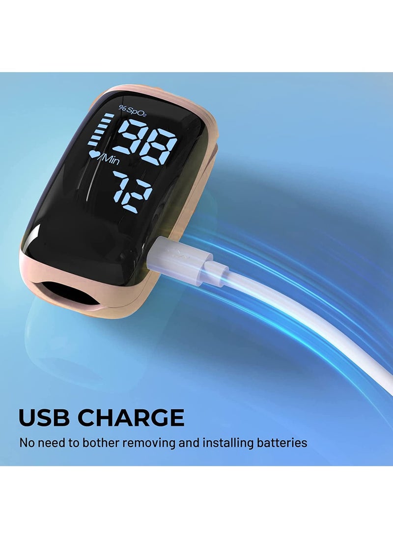 Joshberg - Portable Finger Clip Oximeter For Medical Blood Oxygen Saturation Detection, Household Pulse And Heart Rate Monitoring - Image 1