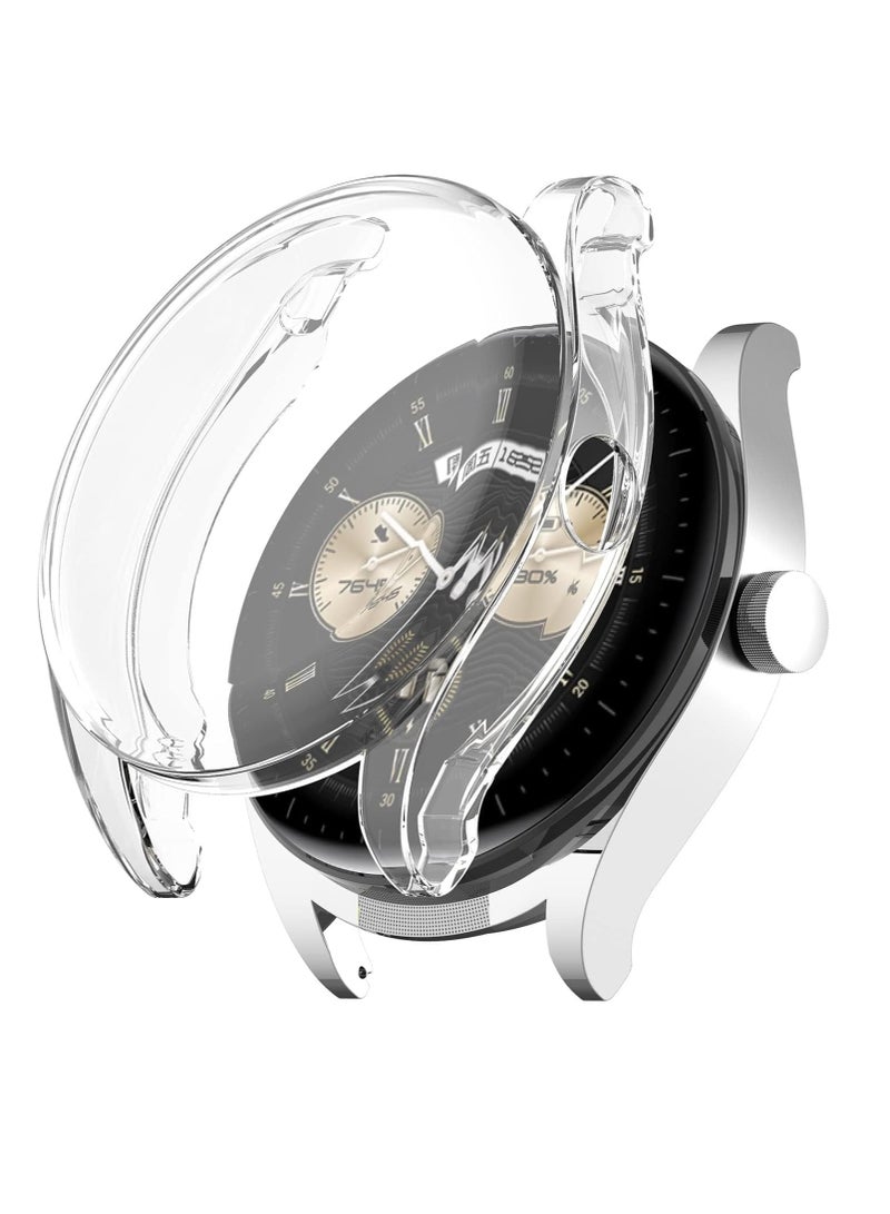 Case Compatible for Huawei Watch Buds Screen Protector, Soft TPU Silicone Bumper Case Shockproof Scratch Resistant Full Coverage Shell Protective Case Cover for Huawei Watch Buds (Clear) - Image 1