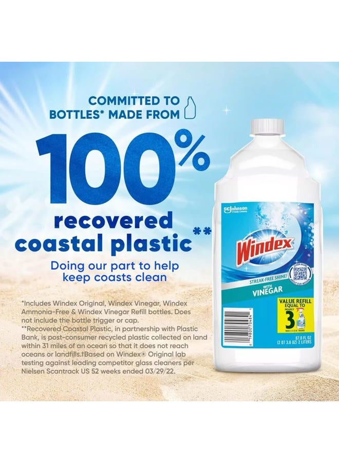 Windex Glass Cleaner Refill, Vinegar, 67.6 Oz (Pack of 3) - Image 4