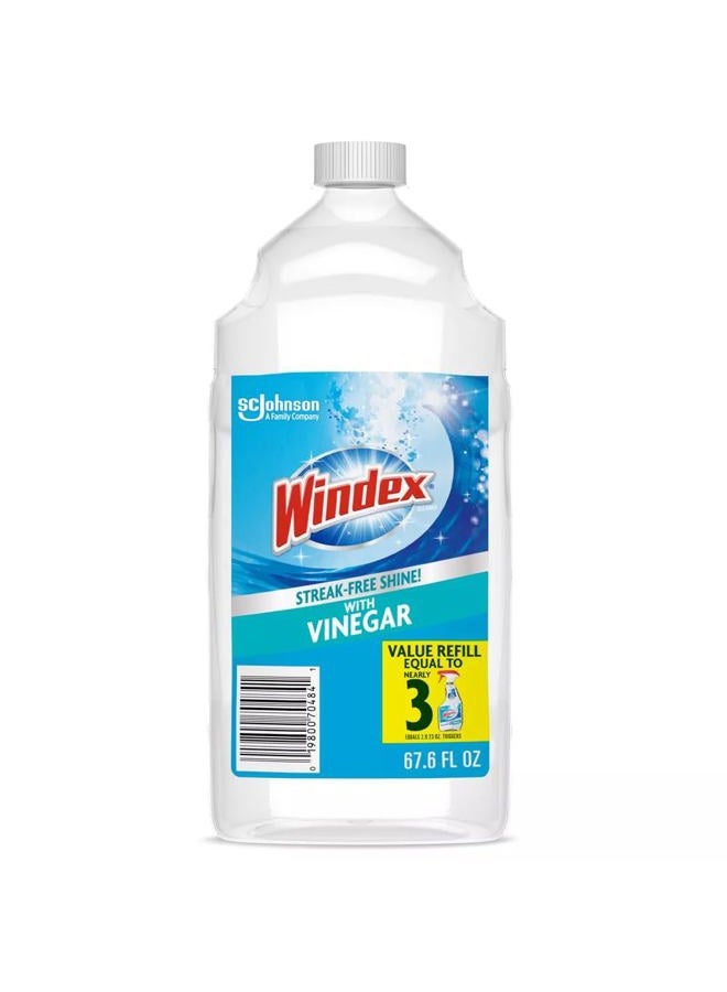 Windex Glass Cleaner Refill, Vinegar, 67.6 Oz (Pack of 3) - Image 1