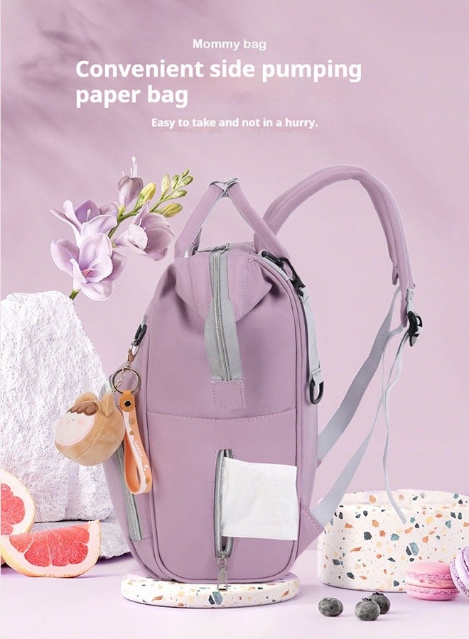 Mommy Bag Mother Bag Large-Capacity Backpack Female Pregnant Women Maternity Bag Milk Bottle Mother And Baby Bag Oxford Cloth Waterproof Backpack