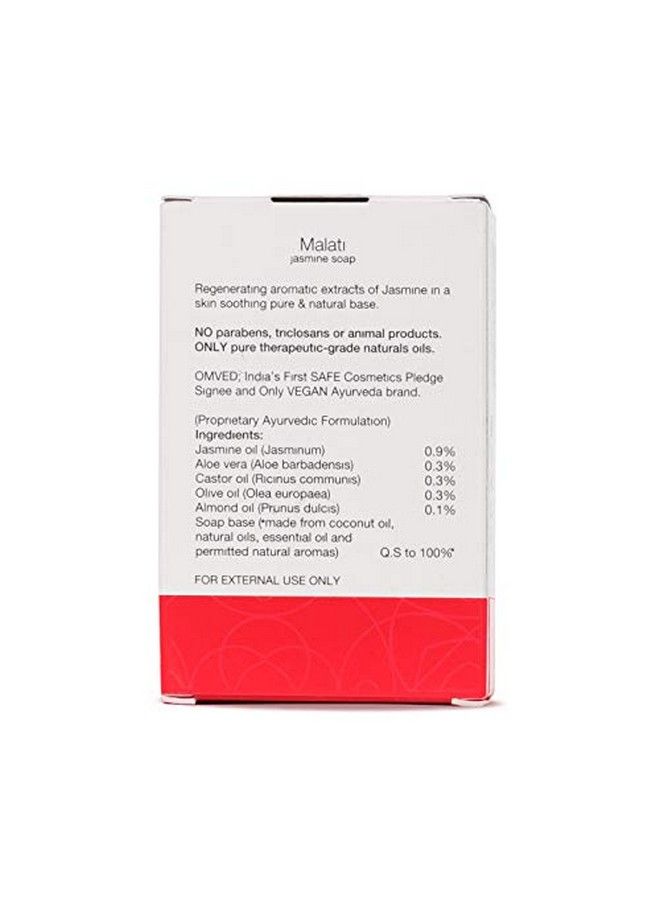 Omved Malati Natural Jasmine Soap 100% Pure N And Coldpressed 100 G - Image 4